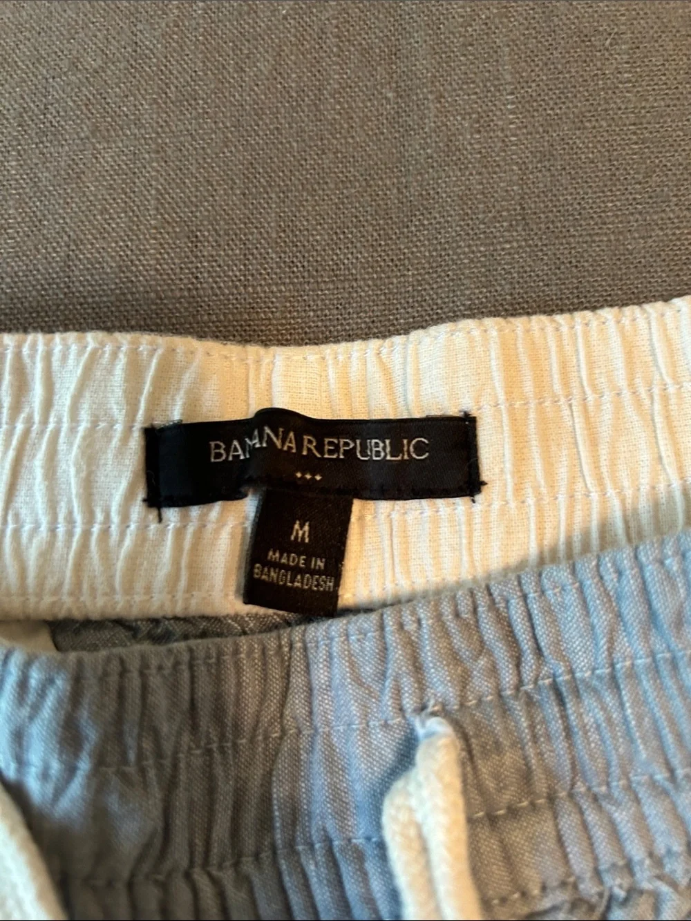 Banana Republic Men's Elastic waist Cotton Drawstring Shorts- 2 pairs